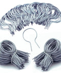Beefy Heavy Duty 9 Gauge Galvanized Steel Chain Link Fence Ties 2 3 Eighths Inch Diameter, 150 Pack for securing fences