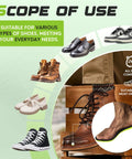 Two Pairs All Day Comfy Insoles For Men And Women With Memory Foam Inserts shown with various shoe types for everyday use.