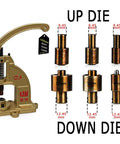 Upgraded Heavy Duty Hand Press Grommet Kit with Eyelet Punch Tool, Pro Grade 3 Dies, 1500 Pcs Grommets for Fabric, Alloy Construction