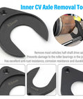 Inner CV Axle Puller Removal Tool with Beefy 63mm Fork Adapter for Front Wheel Drive Axles CV Joint Puller Attachment