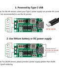 Plug And Play Duo Pack Of Solid Type C Bms Boards Offering 3s 4a Charge Rates With Integrated Step Up Boost Circuits diagram, 39x18x6mm.