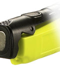 Close-up of Dualie 3AA 245 Lumen Magnetic Intrinsically Safe Industrial Flashlight With Spot Flood Beam Hands Free Magnet Clip