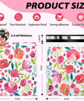 Durable 6x9 Floral Poly Mailers 100 Pack For Shipping Waterproof Tear Resistant Mailing Bags Easy Seal Envelopes