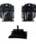 3-Piece Beefed-Up Engine Motor Mount Kit For Trucks And SUVs Fits Silverado 1500 2500 3500 Tahoe Suburban Avalanche Yukon Escalade ESV Replaces A5365 A2811 Rear-Wheel Drive Only Heavy-Duty Rubber And Steel Mounts front view