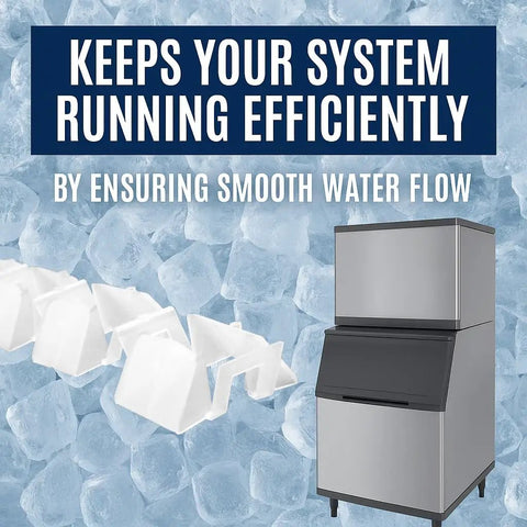 Five Pack Water Supply Spray Guide Replacement Fits Various Commercial Ice Maker Models Like Km 1200 And Km 1300 Series Keeps Things Running Smooth Without Any Hassle With Durable Build For Long Lasting Use, white plastic ice maker spray guide