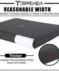 Beast 9 Pocket Top Loader Binder with Waterproof PU Leather Cover, side view showing increased thickness for durability and protection.