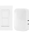 Wireless Remote Light Switch With Plug In Receiver, One Outlet, On Off Control For Lamps And Indoor Lighting, No Wiring Needed