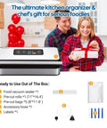 Powerful 160W Double Pump Vacuum Sealer Machine For Quick Food Preservation Auto Pro Seal For Liquid Moist And Dry Foods included accessories