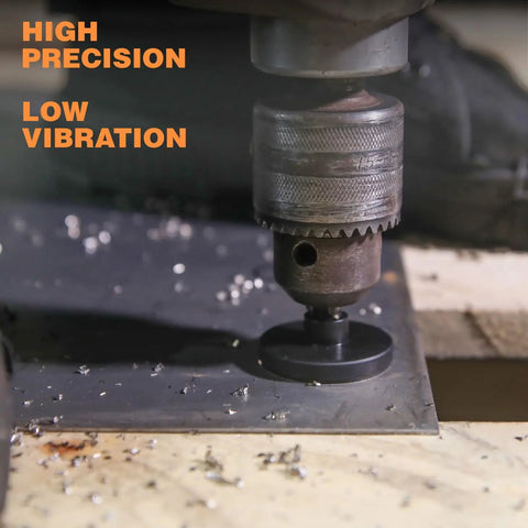 Tungsten Carbide Tipped Quick Change Hole Cutter 0.8125 Inch TCT Hole Saw With Oxide Coating in use on metal