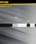 Heavy Duty Aluminum Duct Stretcher Tool For HVAC Sheet Metal Ductwork Installation, 16 Inch Duct Connector With Offset PVC Handle