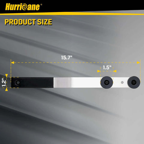 Heavy Duty Aluminum Duct Stretcher Tool For HVAC Sheet Metal Ductwork Installation, 16 Inch Duct Connector With Offset PVC Handle