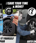 Matte Black Rim Touch Up Paint Kit For Curb Rash And Wheel Scratches, Quick And Easy DIY Rim Repair compared to auto shop