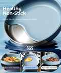 Ceramic Cookware Set With Detachable Handles Nonstick Pots And Pans 12 Piece Camping And RV Kitchen Kit Includes Lids