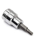 3/8 Inch Drive Hex Bit SAE Socket 5/32 Inch Pro Grade For Ratchet Use Tough As Nails Chrome Vanadium Steel