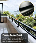 Heavy Duty Balcony Railing Fence Extender Topper with powder-coated finish, ideal for outdoor privacy and weather protection.
