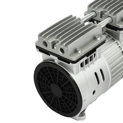 Silent Oil Free Vacuum Pump 550W 110V Portable Air Compressor With Attached Silencer Low Noise Oilless Design High Efficiency Copper Motor 1700Rpm Quick Heat Dissipation Compact And Versatile Tool