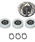 3 Pack 36 Tooth E Bike Hub Motor Clutch Gear Kit Replacement Accessory for Ebike, Easy Install With Socket Wrench, Clear Orientation Indicators, Durable E Bike Motor Gear Clutch Assembly components