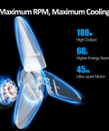26 Inch High Velocity Wall Mount Fan With Dual Pull Cord, features high output, energy savings, ultra-quiet motor, for industrial use