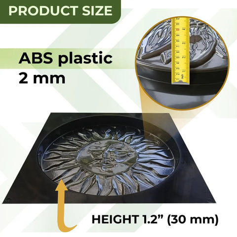 Sun Moon Garden Stone Stepping Mold For Concrete Diy Pathway Pavers Easy Cement Mold To Create Sun And Moon Stepping Stones