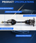 CV Axle Front Left Or Right 4WD Heavy-Duty Replacement For Chevy Silverado with premium materials and design highlights