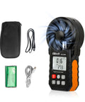Pro Grade HVAC Anemometer With Bluetooth For Air Flow And Temperature Measurement, Real Time And Average Max Readings In CFM And CMM, Duct Traversing, System Balancing, Fume Hood Verification, with case, battery and cable