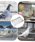 Steel Pigeon Cage Door With Secure Lock For Bird Loft Entry Gate, durable metal pigeon door with pigeons in cage