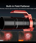Astrophotography Kit With Petzval Lens APO And Off Axis Guider M48 Filter Drawer F4.5 Fast Aperture 203mm Focal Length Refractor Telescope Support EAF Not Included Great For Deep Sky Imaging Pro Grade Gear showing built-in field flattener