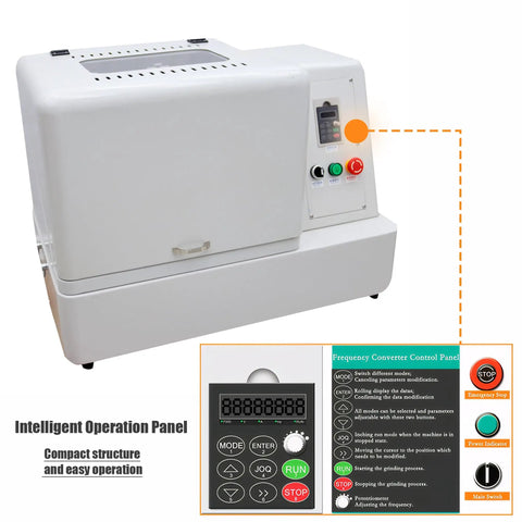 Control panel of the 4L Planetary Ball Mill Pulverizer With Ceramic Grinding Jars 4x1000ml Capacity Lab Grinding Machine For High Speed Milling