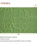 16 Ft By 20 Ft Olive Green Canvas Tarp Heavy Duty Water Resistant Breathable 12 Oz Material With Double Stitched Seams