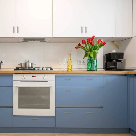 Kitchen view with 5 Inch Brushed Nickel Cabinet Pulls Stainless Steel Kitchen Drawer Handles 3 Inch Hole Center, modern decor