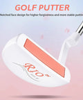 Womens 4 Piece Golf Club Set Right Handed With Lightweight Graphite Shafts Easy Handling With Soft Grips Driver Irons Putter And Golf Bag Beginner Friendly Starter Kit In Multiple Color Options putter close-up