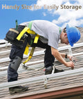 Worker using 2 In 1 Roof Shingle Removal Tool And Nail Puller For Safe Shingle Replacement, Quick Pry Bar Roofing Tool