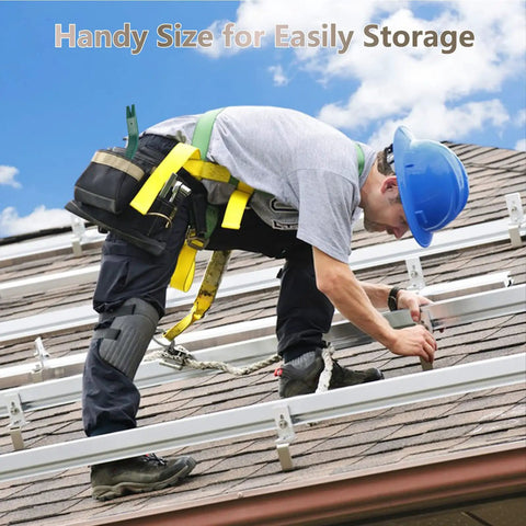 Worker using 2 In 1 Roof Shingle Removal Tool And Nail Puller For Safe Shingle Replacement, Quick Pry Bar Roofing Tool