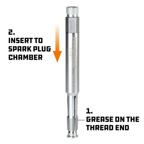Back Tap Spark Plug Thread Repair Tool For 14mm Spark Plugs, Collapsible Design With Debris Removal, Straightening Tool; side view
