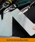 12 Inch Aviation Tin Snips Heavy Duty Metal Shears cutting sheet metal with Chromoly Steel Blades and Extended Leverage