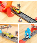Close-ups of Crazy Fun 360 Degree Loop Track With Eight Loops And Five 1 To 64 Scale Toy Cars Easy Storage Perfect Gift For Boys Aged 3 To 7