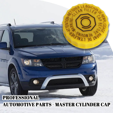 Brake Fluid Cap Replacement Master Cylinder Cap OEM 4683656AB with Chrysler SUV background