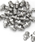 25-Pack Heavy Duty Grease Fittings Kit With M6 Zerk Nipples in High-Strength Steel, corrosion resistant, for automotive and machinery use