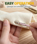 2026 Upgraded Drawstring Threader Tool Set with stainless steel loop threading pink drawstring into fabric