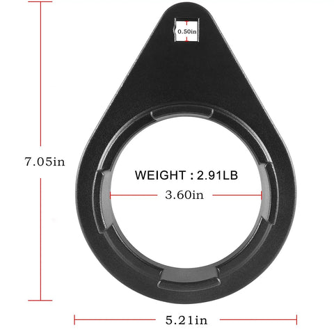 Dimensions of Beast Pro Grade Bearing Carrier Retainer Tool Set For Mercruiser Bravo 3 Drives Nut Installer And Remover Wrench Kit