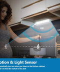 Bright Wireless Rechargeable Under Cabinet Lights 3 Pack With Magnetic Mount Motion Sensor Night Lights over stove
