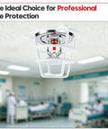 Two Pack Of Top Shelf Fm Approved And Ul Cul Listed Pendent Fire Sprinkler Heads With Swanky Chrome Finish Standard Response 155 Degree F K Factor 5 6 K 80 Model Half Inch Npt Thread mounted in a professional environment.