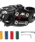 Suspension Bike Stem For Mountain Road And Gravel Bikes With 31.8mm Handlebar Clamp 90mm Length 7 Degree Rise Bump Busting Shock Absorption