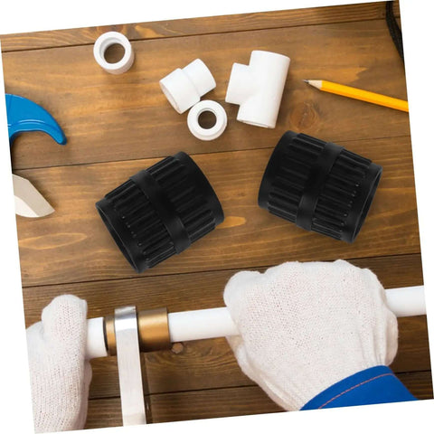Two Pack Deburring Reamers For Tubing Inner And Outer Chamfering Tools For Pipes Must Have Plumber Deburring Kit on a workbench