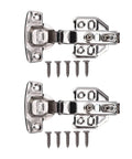 Rebound Soft Closing Cabinet Hinge, 3 Way Adjustable Frameless, Includes Installation Screws, Fits 16 to 22mm Doors