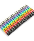 Wire Numbering Marker C Shape Cable Marker Tubes for Quick Cable ID 150 Pcs KCM 1.5mm colorful numbered cable tags