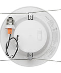 Back view of 12 Pack 5 Inch And 6 Inch Retrofit Recessed LED Downlights 1300 Lumens Dimmable E26 Quick Connect Color Selectable