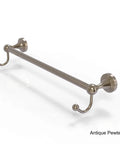 Sag Harbor 24 Inch Towel Bar With Integrated Hooks in Antique Brass Solid Brass Bathroom Hardware With Concealed Mount