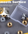12 Pcs Grass Trimmer Eyelets Kit With Plastic Storage Box For String Trimmers Brass And Aluminum Eyelets Replacement Parts