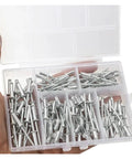 120 Piece Aluminum Blind Rivet Kit Pop Rivets Assortment For Fast One Sided Riveting In Furniture And DIY Friendly Projects Dome Head